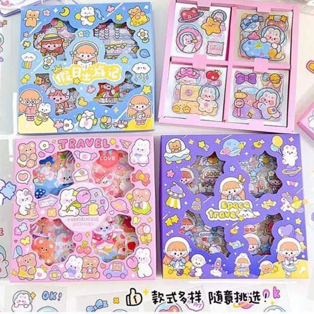 

Promo Murah Desember !!! 100 Lembar Sticker Decor Botol Diary Korea Lucu Anti Air Waterproof - Terbaru