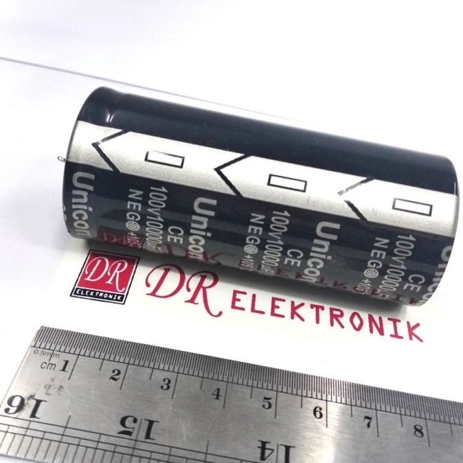 Elco Capasitor Kapasitor Unicon murni 10000uf 10000 uf 100v 100 volt dre3 Juara