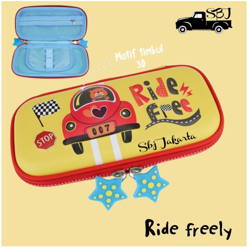

Tempat pensil Kotak pensil 3D Hardcase Waterproof Preum Quality Model rip Sggle