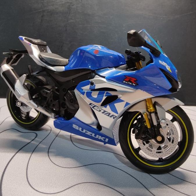 Diecast Motor Suzuki GSXR 1000R Ecstar MotoGp Skala 1:12 Terlaris