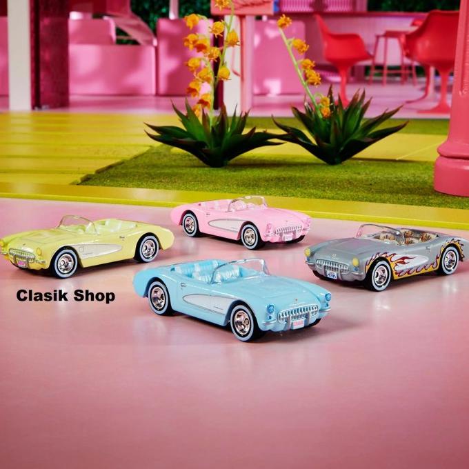 Hot Wheels Diorama Collectors Barbie The Movie Hot Wheels Corvette Terbaru