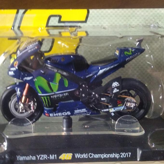 Diecast motogp 46 valentino rossi 2017 leo models skala 1:18 murah Termurah