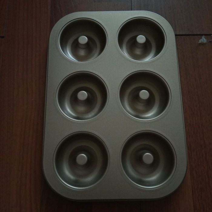 

✅Original Loyang Cetakan Donat Donut Doughnut Pan Teflon Anti Lengket 6 Lubang Terbatas