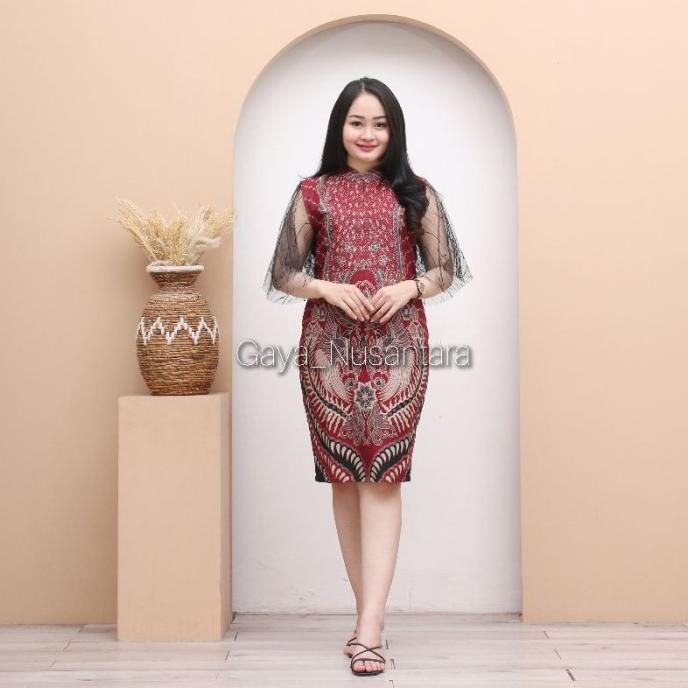 New Dres batik amanda/dres fasion wanita/dres pesta/natalan/dres fasion