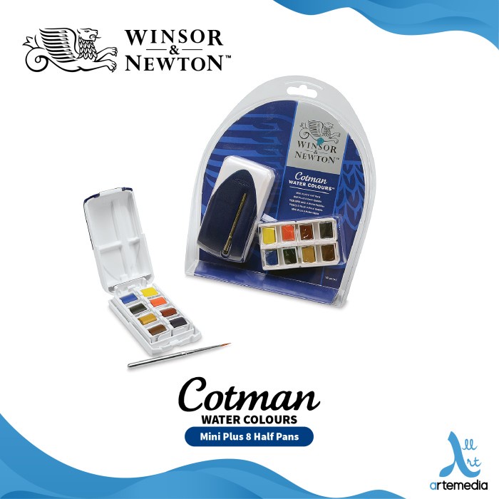 

Promo Cat Air Winsor & Newton Cotman 8 Half Pan Mini Plus Set Watercolor