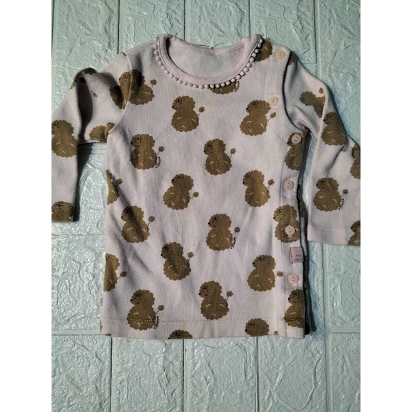 atasan anak  import super,baju lengan panjang anak perempuan ,rijek (PL).usia baby 0-7 bulan