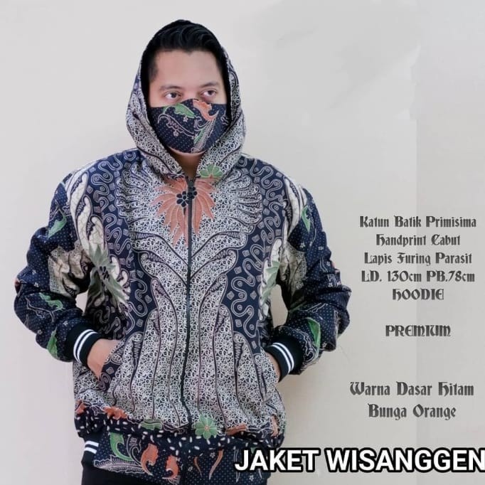 Hards Hoodie Batik Pria Hoodie Batik Jaket Batik Premium Bomber Batik