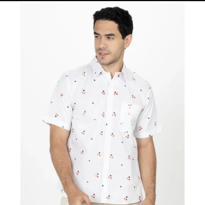 Hards Kemeja Pria Lengan Pendek, Batik Kalimataya, Jumputan Afri