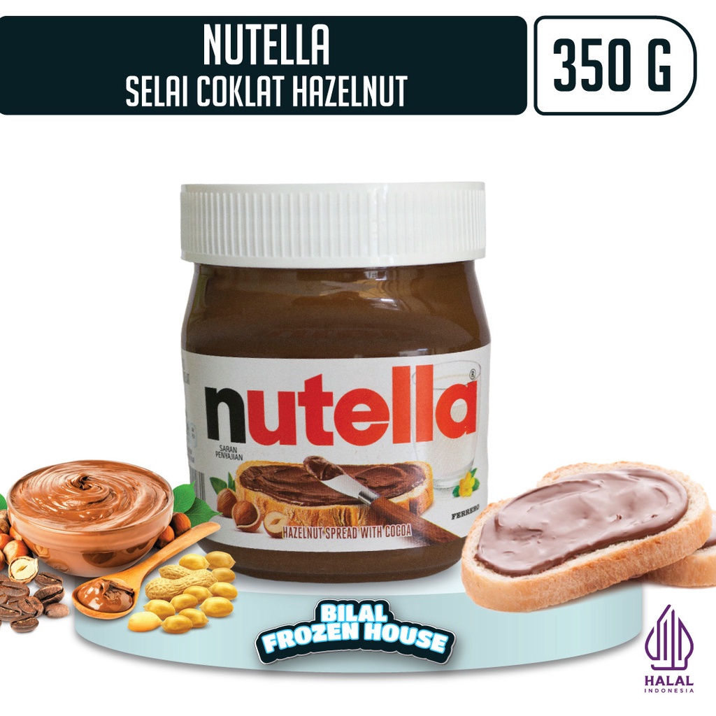 

Nutella Hazelnut Spread With Cocoa - Selai Coklat Nutella - 350Gr - 680Gr - 1Kg