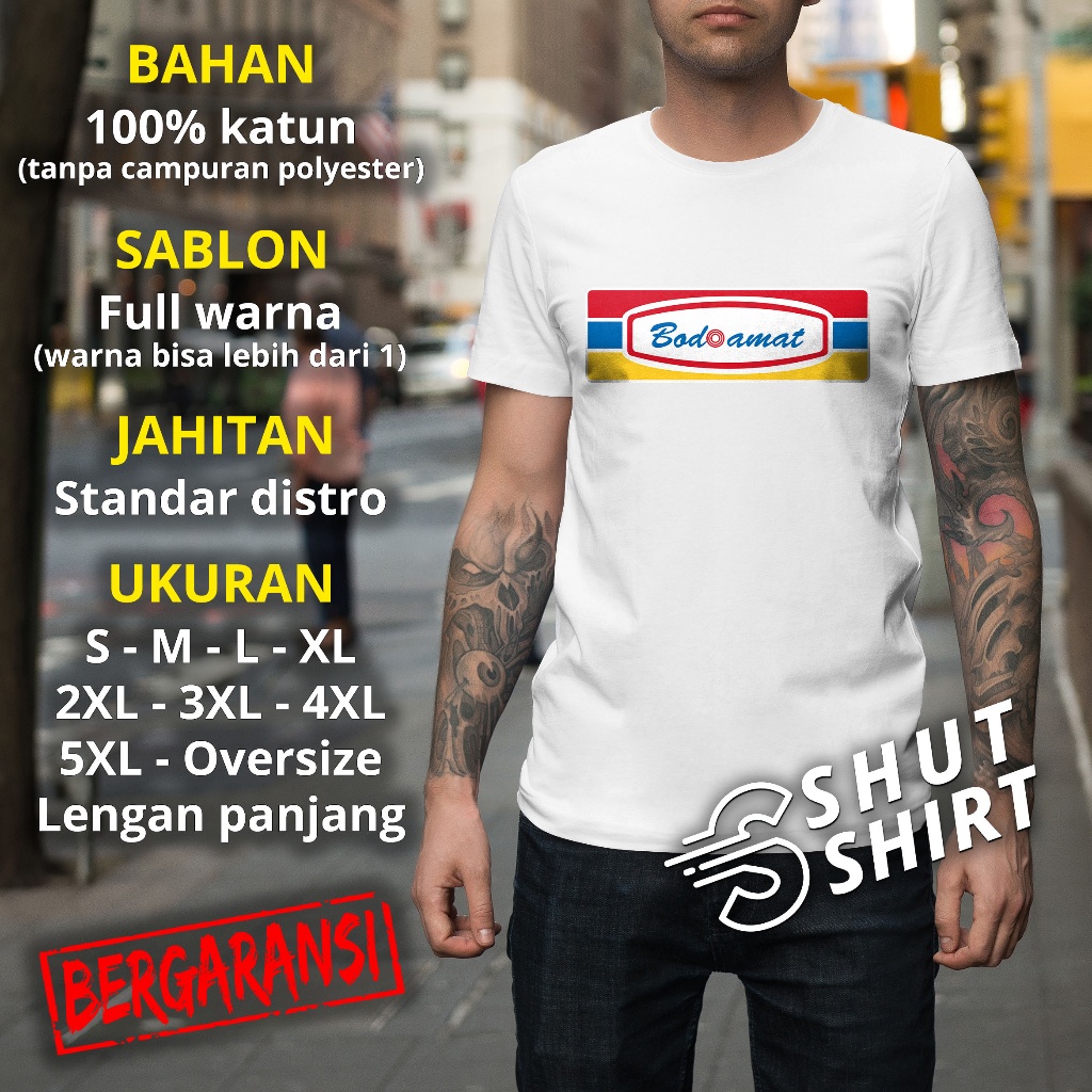 Kaos Distro T Shirt Pria & Wanita Original Size S M L XL & Jumbo Oversize XXL XXXL XXXXL Lengan Panj