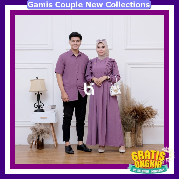 Gamiz Kauple Kluarga Murah Impor Gamis Cople Pasangan Suami Istri Bju Sarimbit Family Kekinian Gamis