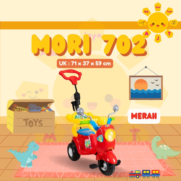 Promo Sepeda Anak Dorongan Besi Shp Mori 702 Mainan Kereta Dorong Anak Bayi