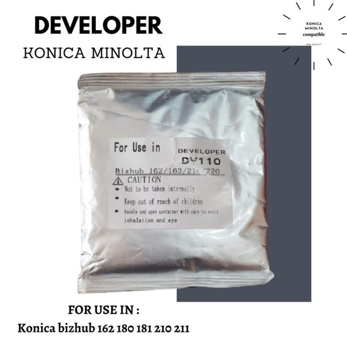 Promo Developer Dv110 Konica Bizhub 162 180 181 210 211
