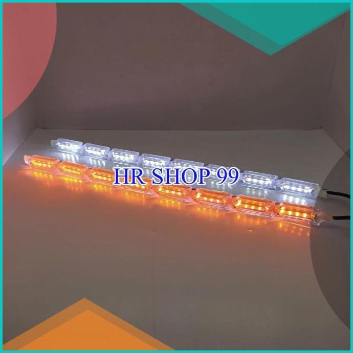 Lampu Led Drl Alis Cristal 2 Warna Sein Running 30cm Alis Kristal 16no