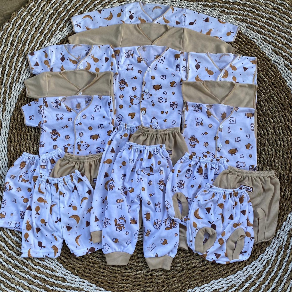 18 PCS BAJU BAYI BARU LAHIR CELANA BAYI NEWBORN LAKI LAKI PEREMPUAN PAKAIAN BAYI KADO LAHIRAN GIFT