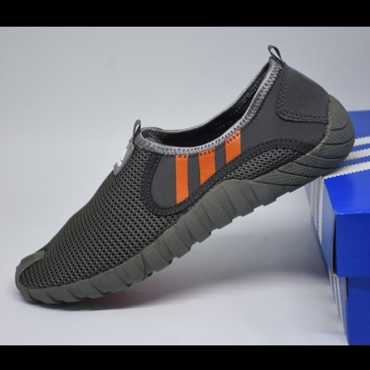 Promo Sepatu Pria Adidas Jawpaw Slip On Sepatu Sepeda Grey Oren