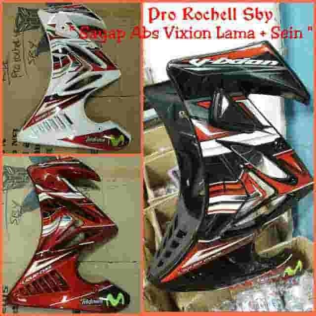 Ternampoll Half Fairing / Semi Fairing / Sayap Samping Vixion Lama Abs