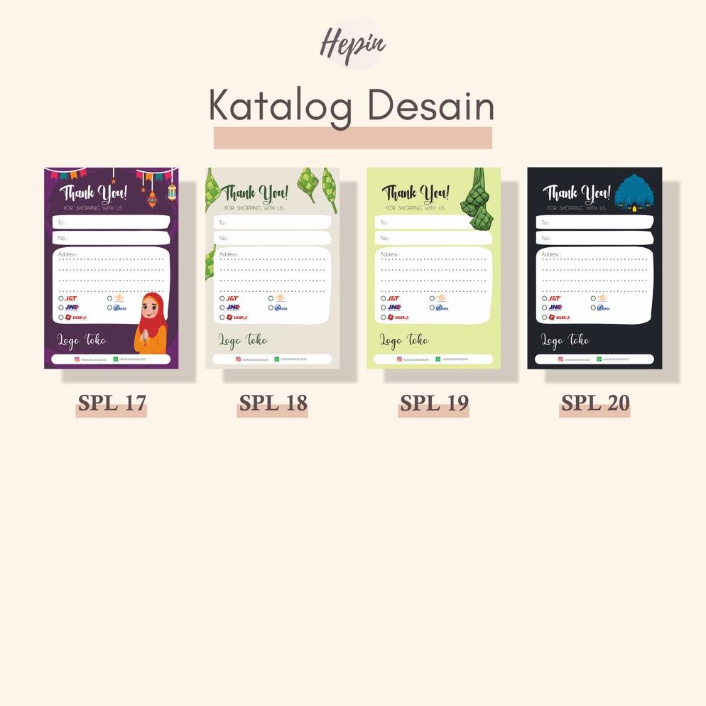 

stiker pengiriman tema LEBARAN \shipping card
