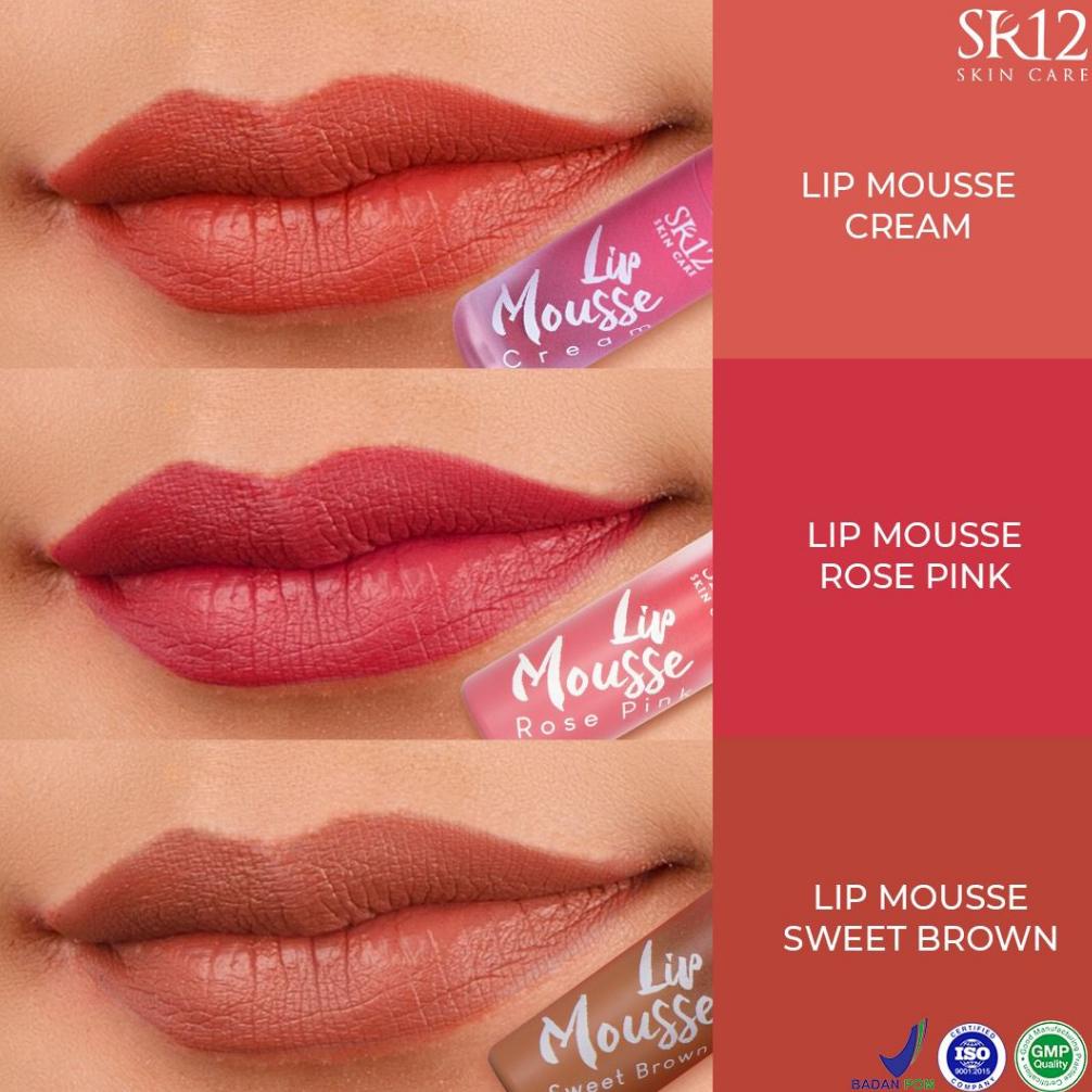 LIP MOUSSE SR12 /LIPSTIK MATTE KOREA RINGAN TAHAN LAMA TIDAK LUNTUR / LIP TINT PEWARNA BIBIR REMAJA