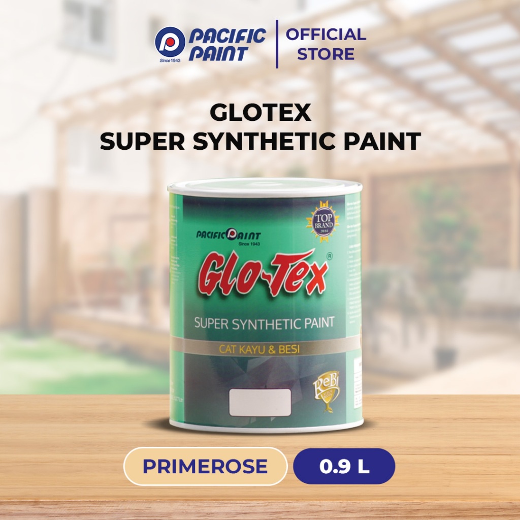 Glotex Super Synthetic Paint-Cat (Kayu &amp; Besi)- PRIMEROSE-0.9liter