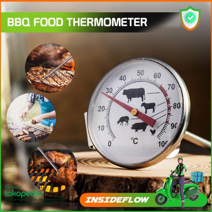Termometer Masak Dapur Analog BBQ - Kopi - Kue