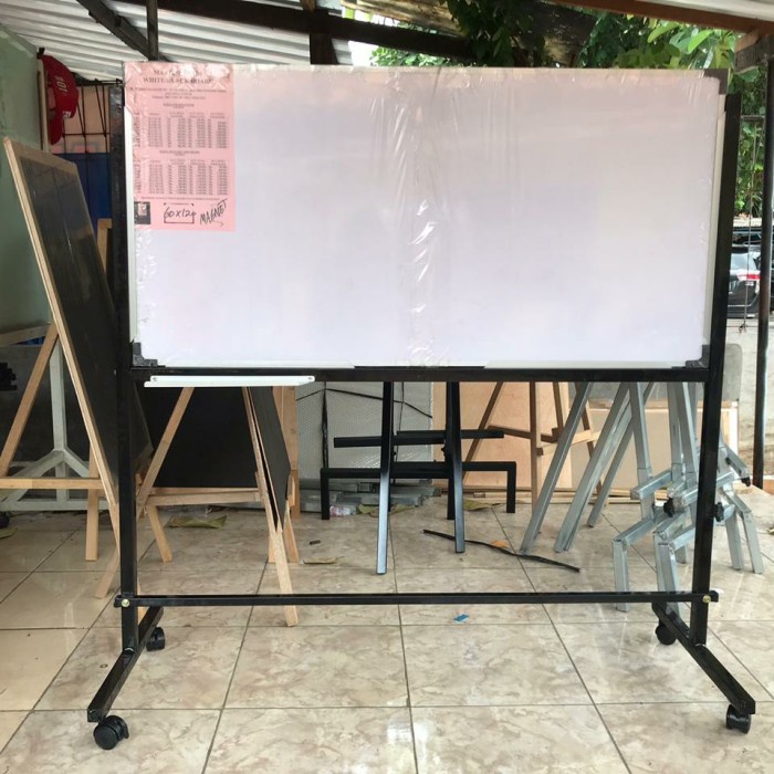 

Promo Whiteboard Standing Non Magnetik 60X120Cm