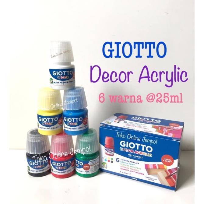 

Cat Acrylic GIOTTO 6 warna Acrylic Dcor 538200 Akrilik ATK0948GT
