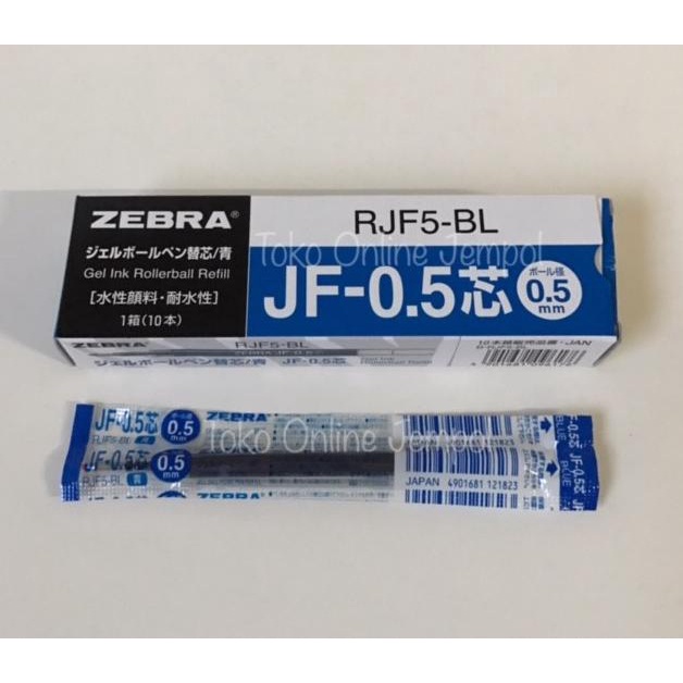 

ATK0323SR RJF5-BL BIRU 0.5 mm isi pen sarasa refill zebra JF 0,5 blue