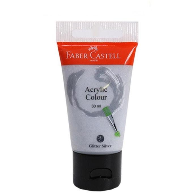 

30ml Cat Acrylic GLITTER SILVER Faber 373582 Akrilik ATK1509FC