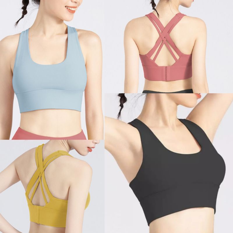 Kinarastorez - Bra Sport Tali Silang Olahraga Senam Gym Fitnes Wanita 657