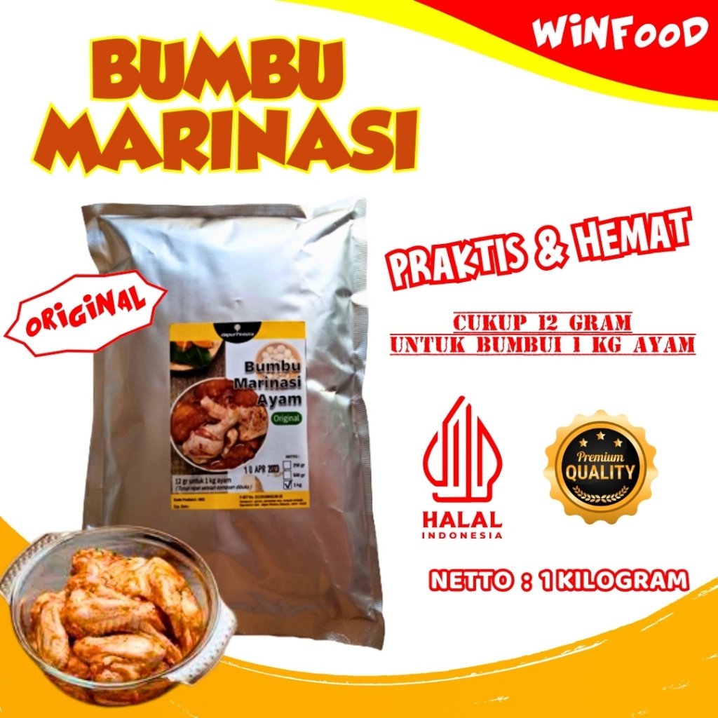 

Bumbu Marinasi Ayam Fried Chien Crispy 1 Kg