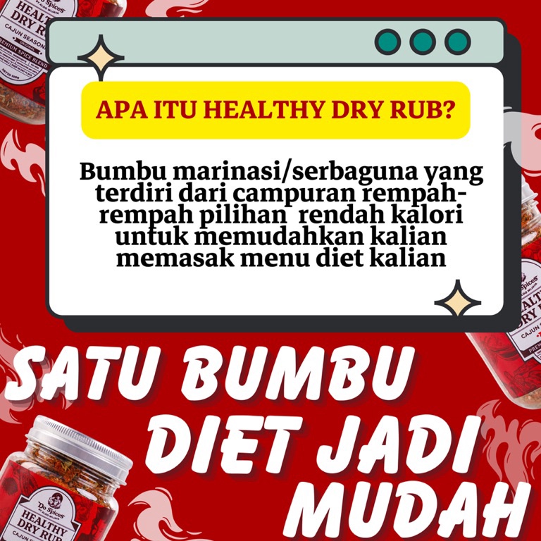 

Realpict Healthy Dry Rub Bumbu Marinasi Rendah Kal [100Gr]