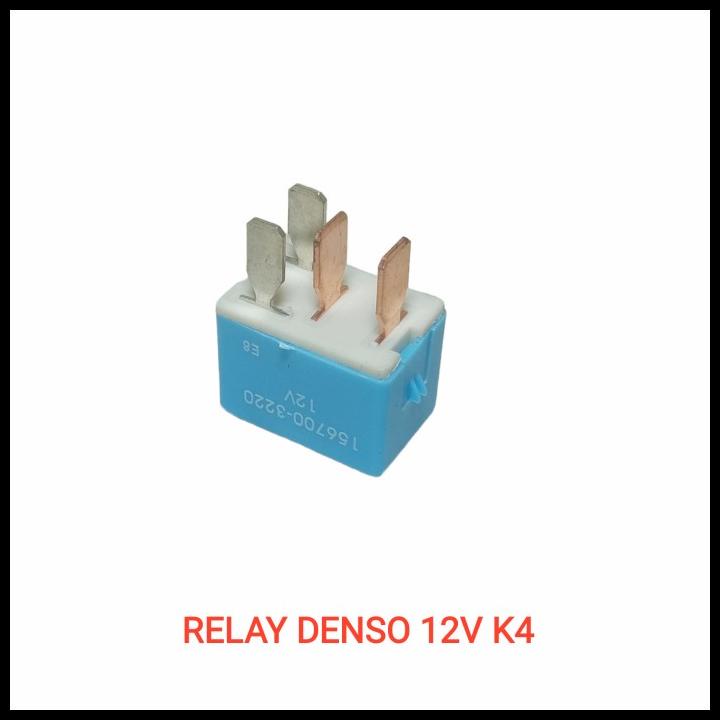 TERBARU RELAY DENSO KAKI 4 12 V DENSO JAPAN RELAY BIRU JEPANG 