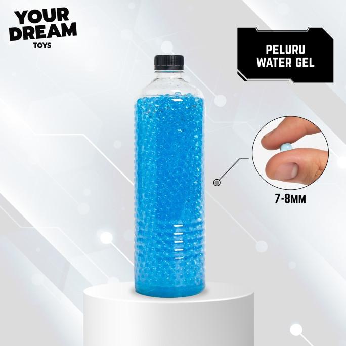 Peluru Water Gel Blaster 7-8mm | Water Beads 7-8mm Biru