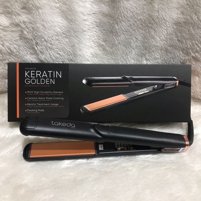 ✨New Ori Takeda Catok Keratin Golden Keratin Straightener Limited
