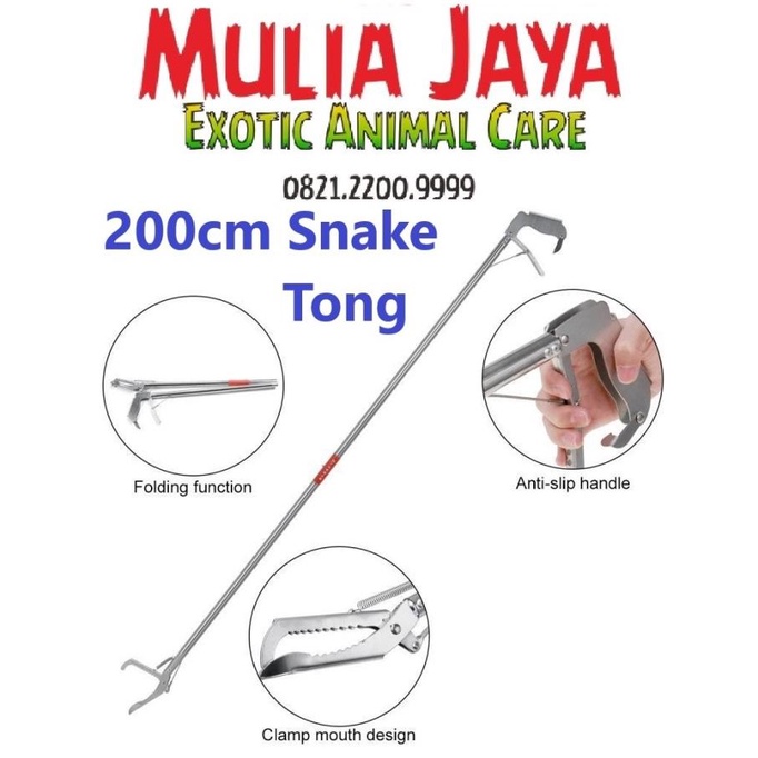 200cm Penjepit Ular Penangkap Ular Tongkat Ular Grab Stick Snake Tongs