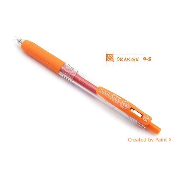 

ATK0276SR JJ15OR ORANGE 0.5 Pen Zebra Sarasa Clip Gel Ink japan alat