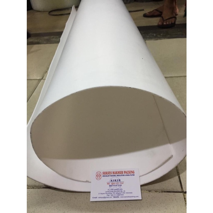 TEFLON PTFE - PTFE Sheet - TEFLON lembaran- PACKING GASKET 3MM