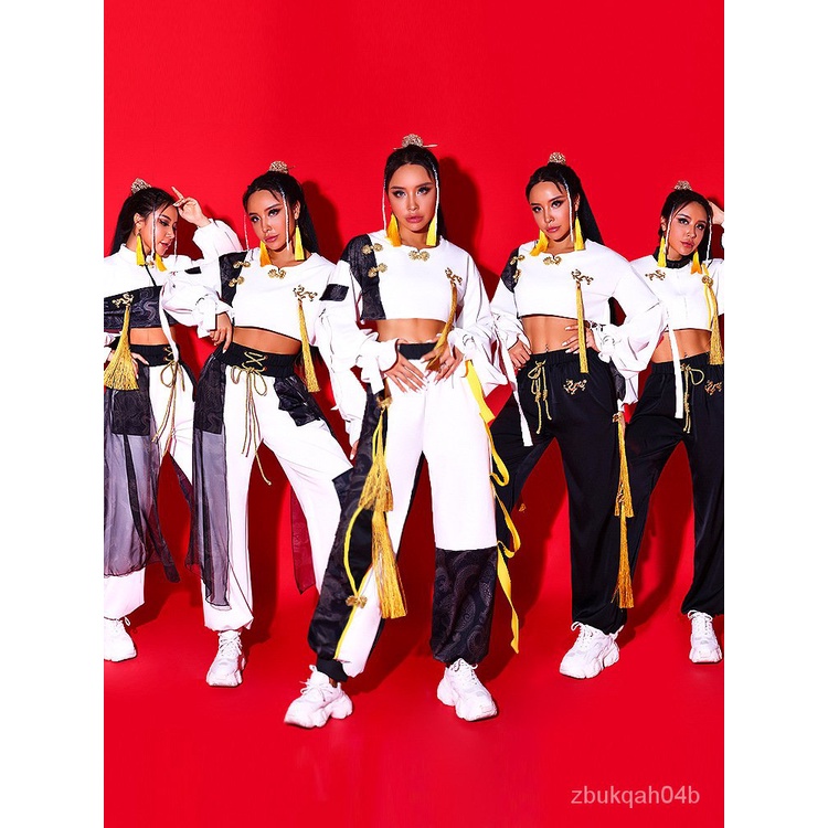 Eserpin Jazz Dance Costume Female Adult Hiphop Performance Wear Korean Dance Song-Promotion Costume 