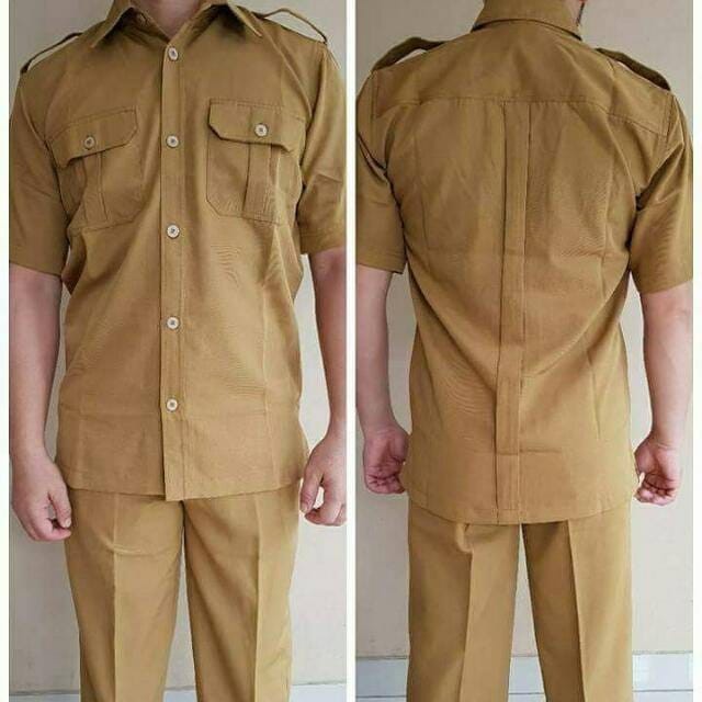 Seragam Pns Seragam Pemda Pria Khaki Muda Baju Guru