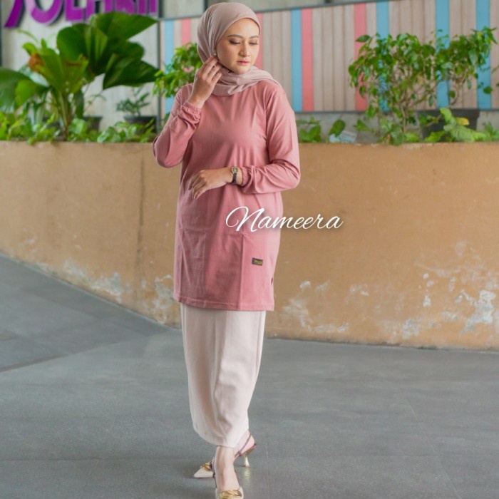 Tunik Polos Wanita // Atasan Wanita Tunik Kaos // Sixdiary Original