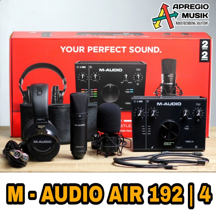 Paket M audio M-Audio AIR 192x4 192/4 Vocal Studio pro SPRO Recording