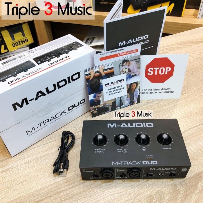 new M-Audio MTRACK DUO M-TRACK DUO Soundcard RECORDING ORIGINAL