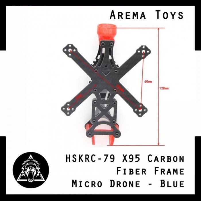 Hskrc-79 X95 95Mm 2Inch Carbon Fiber Frame Kit Micro Drone Arm 2Mm