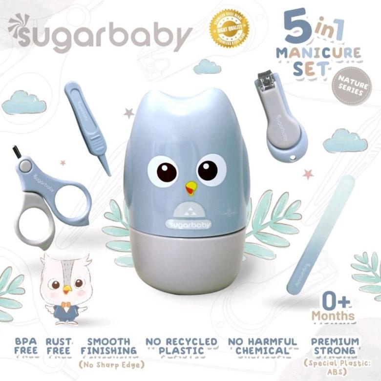 TERBARU SUGARBABY MANICURE SET 5 IN 1 /GUNTING KUKU SET BAYI PROMO