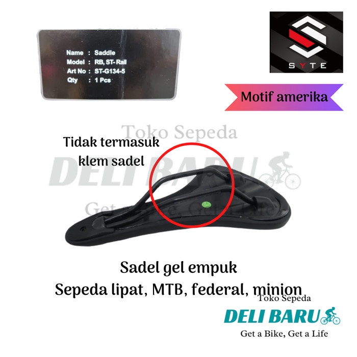 Syte Sadel Gel Jok Syte Instinct Sepeda Mtb, Federal, Lipat, Fixie Best