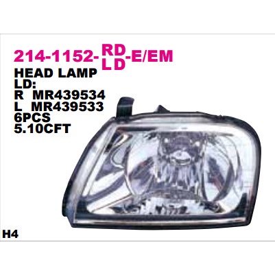 Head Lamp Lampu Depan Mitsubishi Strada L200 Best