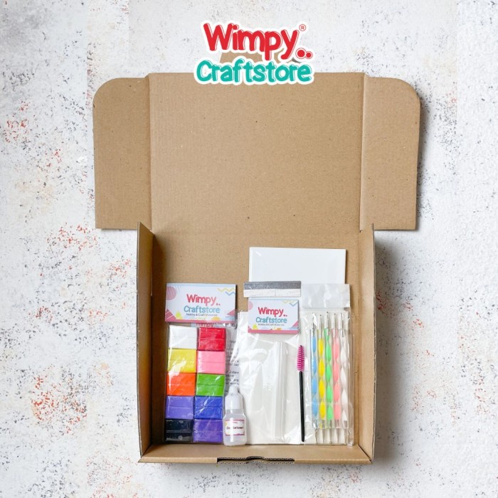 

Paket Wimpy Polymer Clay Starter Kit Art Set Paket Kerajinan Polymer