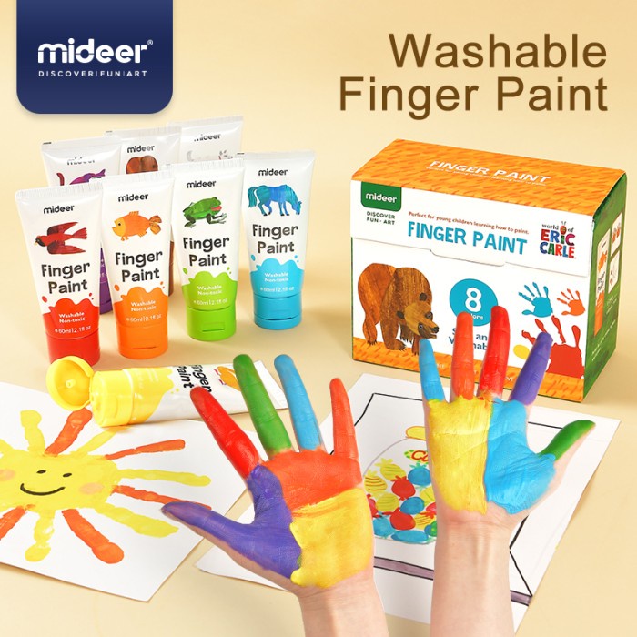 

MIDEER FINGER PAINT MAINAN EDUKASI ALAT LUKIS MENGAMBAR BISA DI CUCI ORIGINAL TERBARU