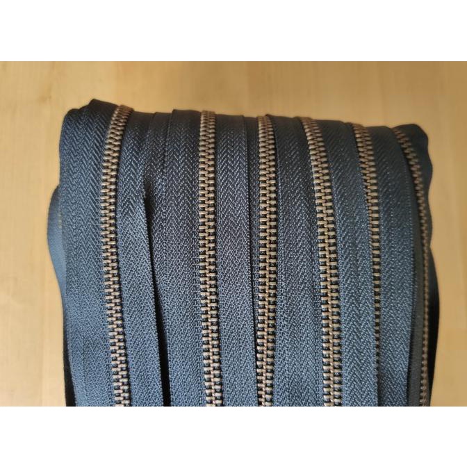YKK zipper ritsleting resleting besi no 5 dua arah ATG Bakar meteran